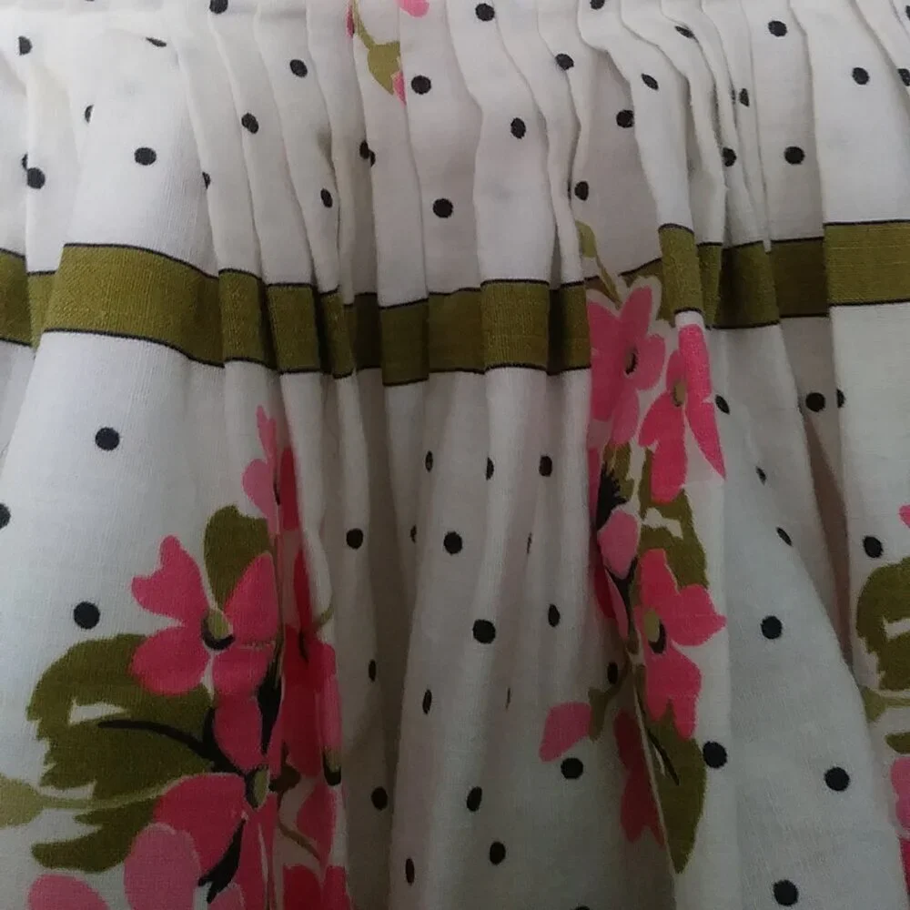 Vintage Handmade 1960’s Floral Print Half Apron